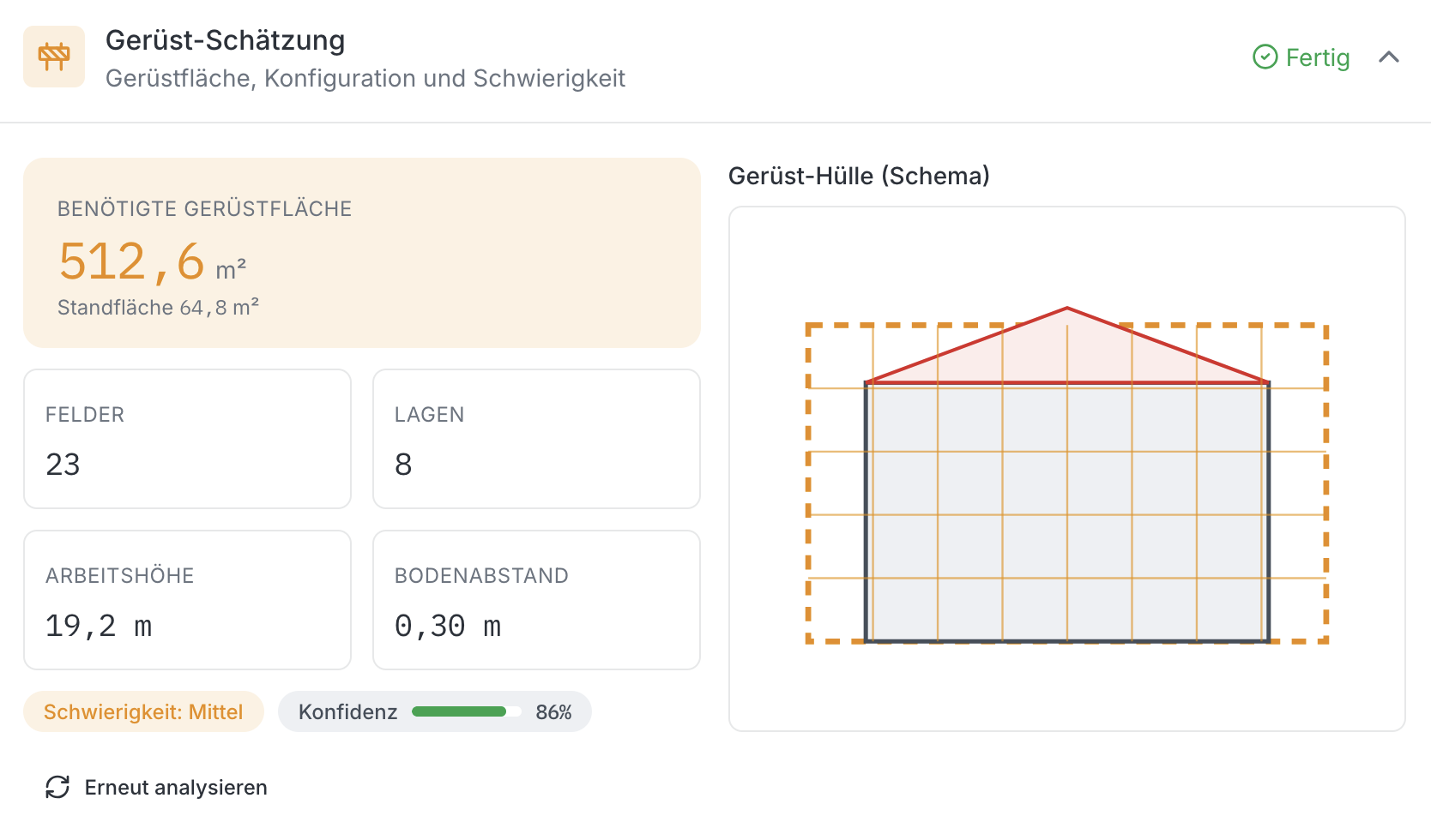 Gerüstmodell screenshot